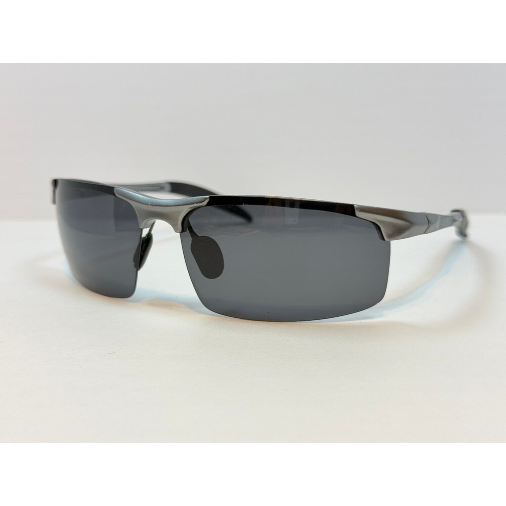 DUCO DC8177S Sunglasses Men's Gunmetal Grey Semi-Rimless Polarized Sport